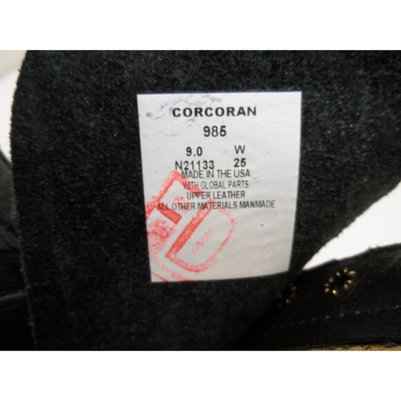 Corcoran Men's 10" Leather Side Zip Combat Boots 985 *Made In USA* Black 9W - Picture 8 of 8